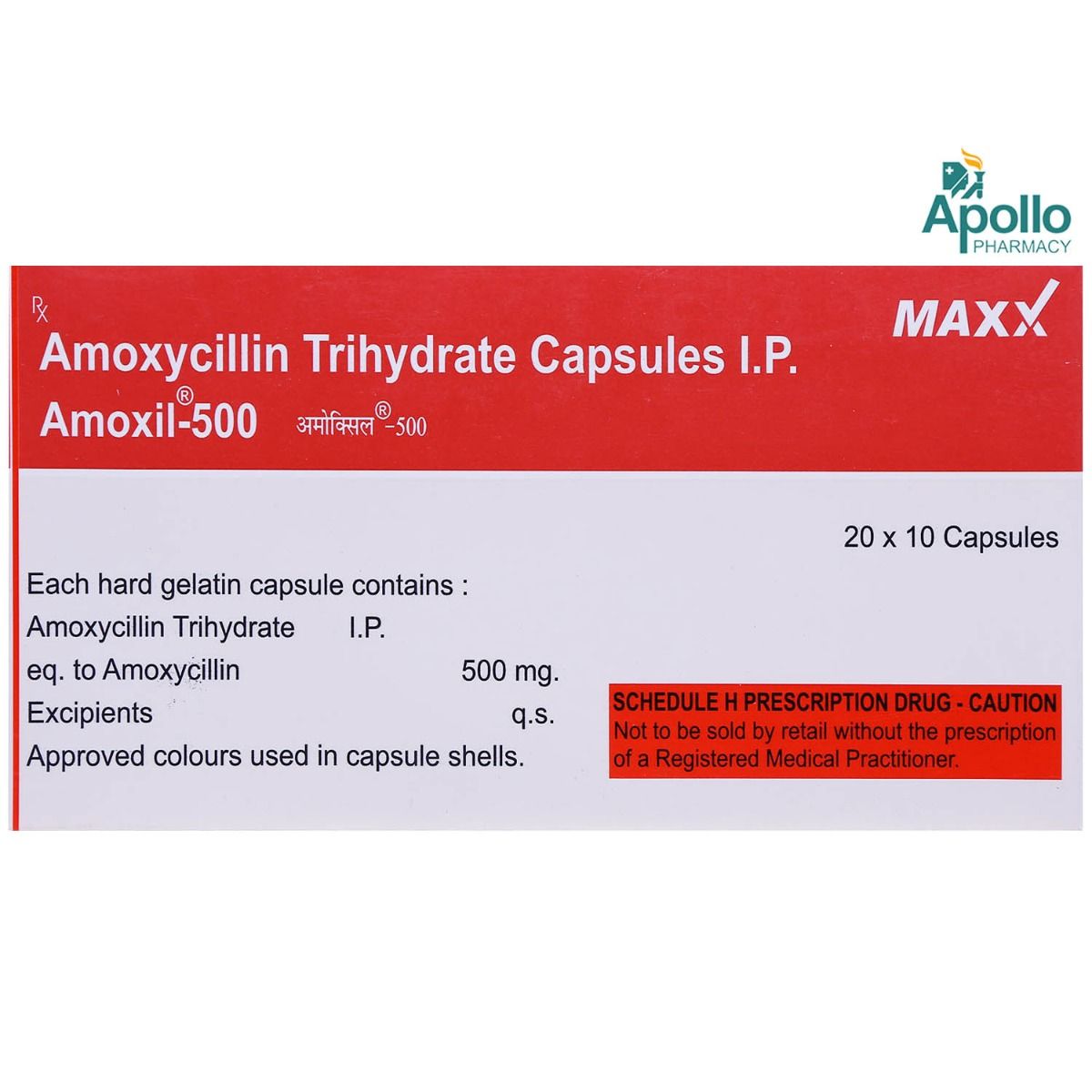 Buy Amoxil-500 Capsule 10's Online