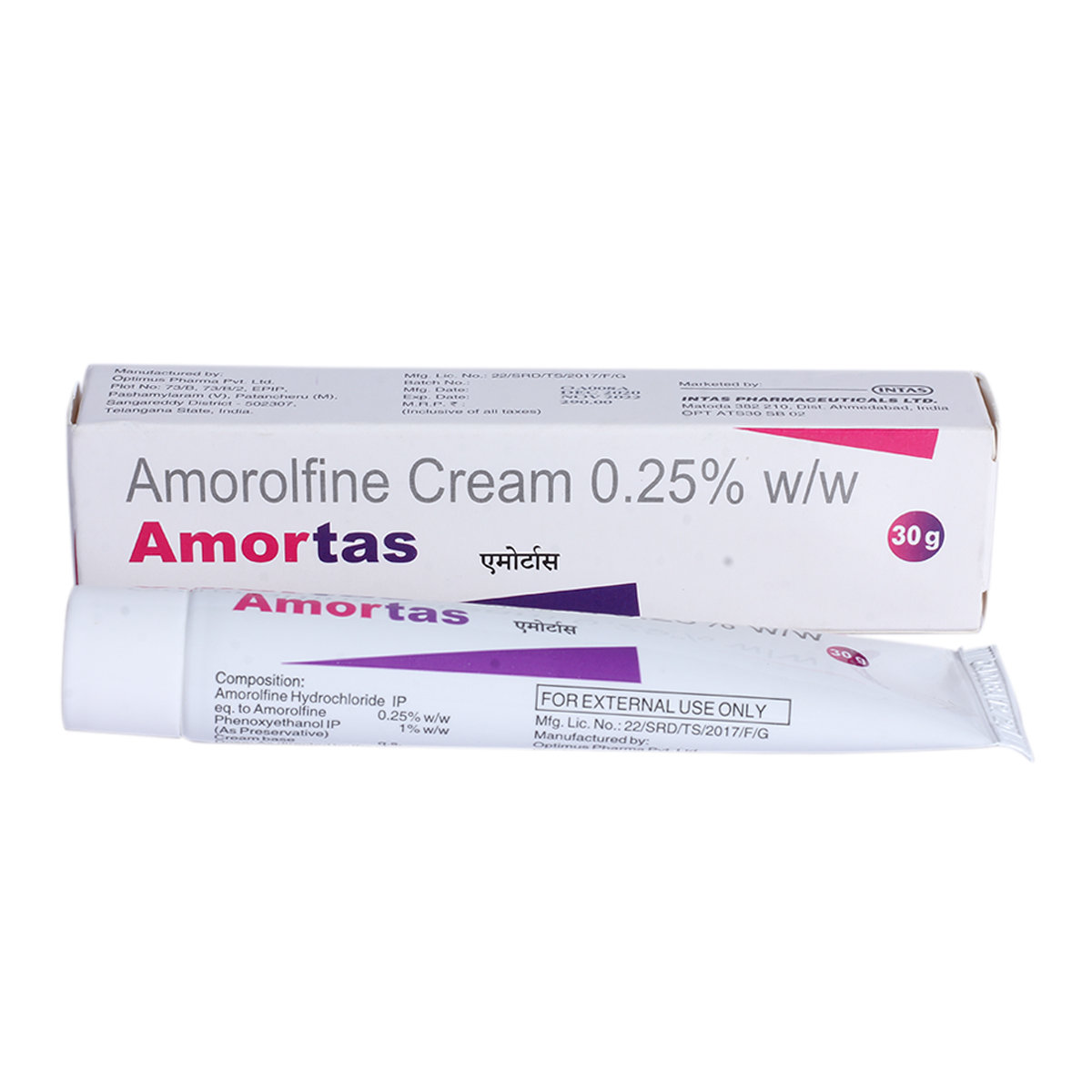 Amortas 0.25% Cream 30 gm, Pack of 1 Cream Amortas 0.25% Cream 30 gm, Pack of 1 Cream