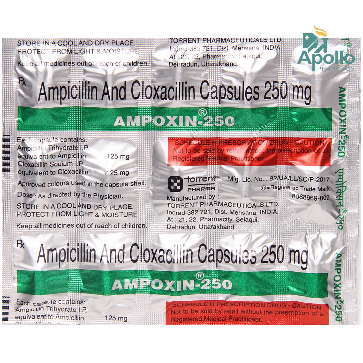 Ampoxin 250 Capsule 15's, Pack of 15 CAPSULES Ampoxin 250 Capsule 15's, Pack of 15 CAPSULES
