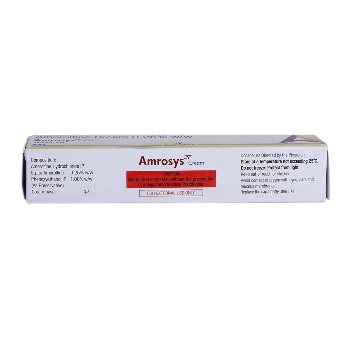Amrosys 0.25% Cream 30gm, Pack of 1 Ointment Amrosys 0.25% Cream 30gm, Pack of 1 Ointment