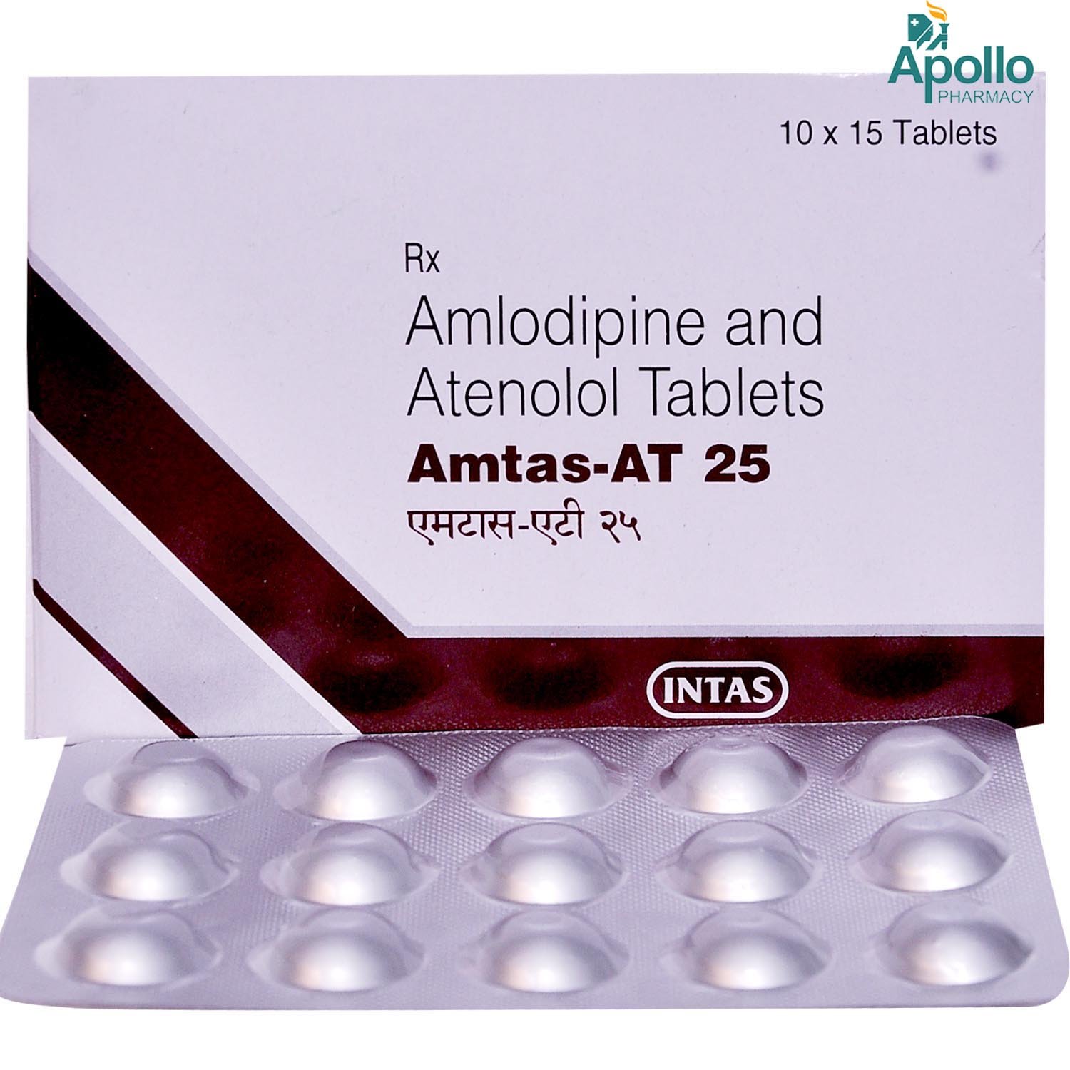 Amtas-AT 25 Tablet 15's, Pack of 15 TABLETS Amtas-AT 25 Tablet 15's, Pack of 15 TABLETS