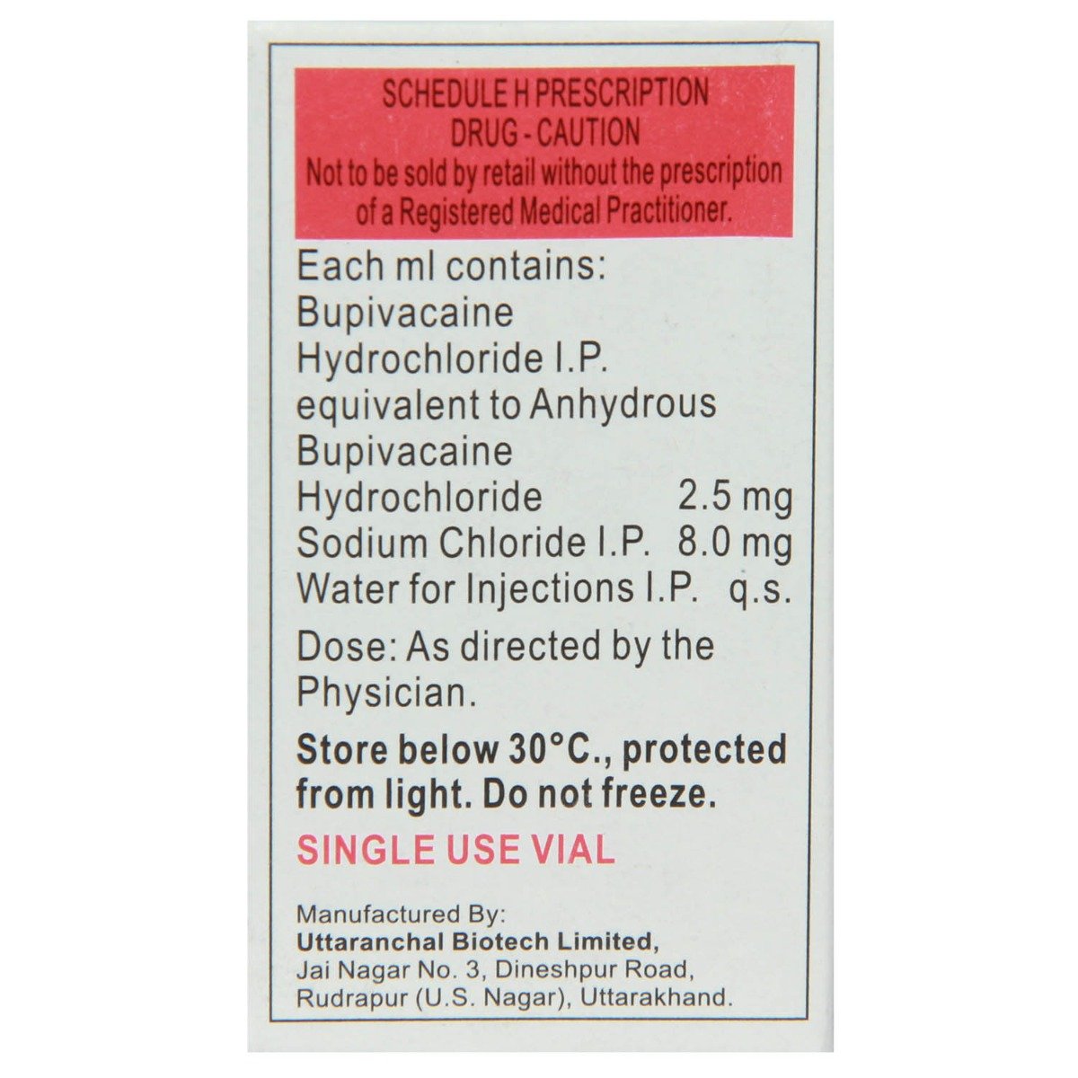 Anawin 0.25% Injection 20 ml, Pack of 1 INJECTION Anawin 0.25% Injection 20 ml, Pack of 1 INJECTION
