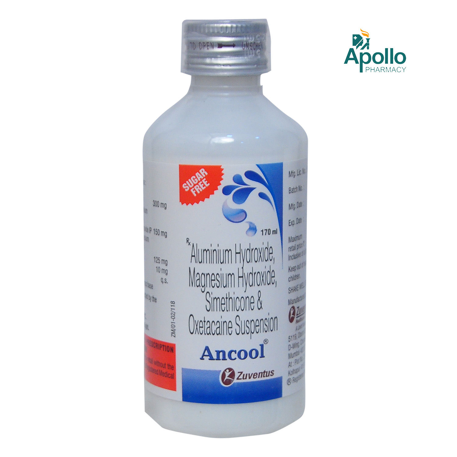 Buy Ancool Oral Suspension 170 ml Online