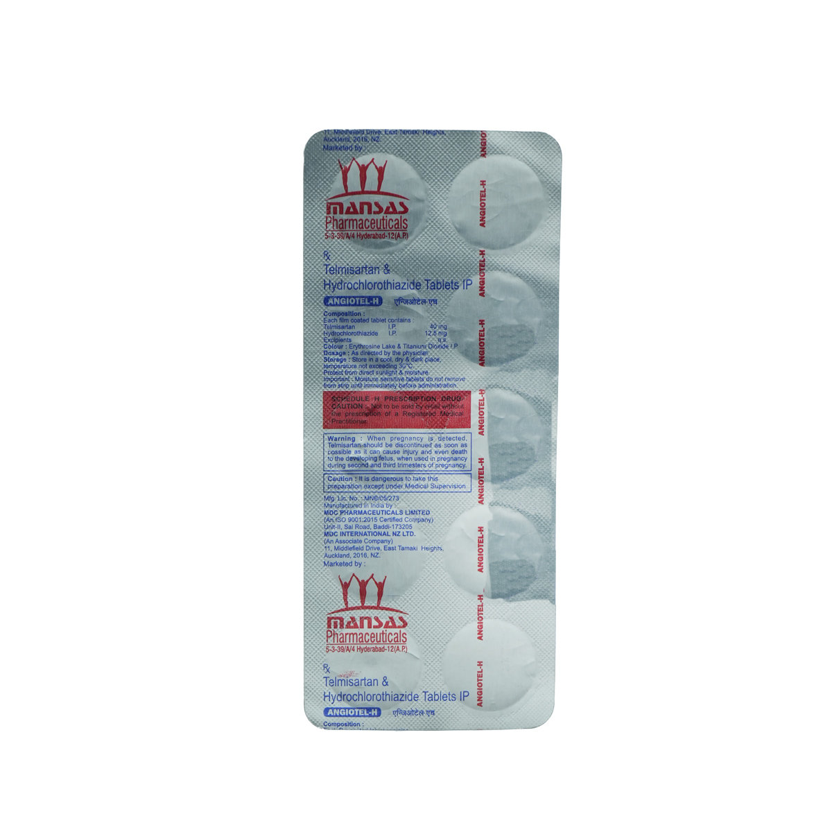 Angiotel H Tablet 10's, Pack of 10 Angiotel H Tablet 10's, Pack of 10