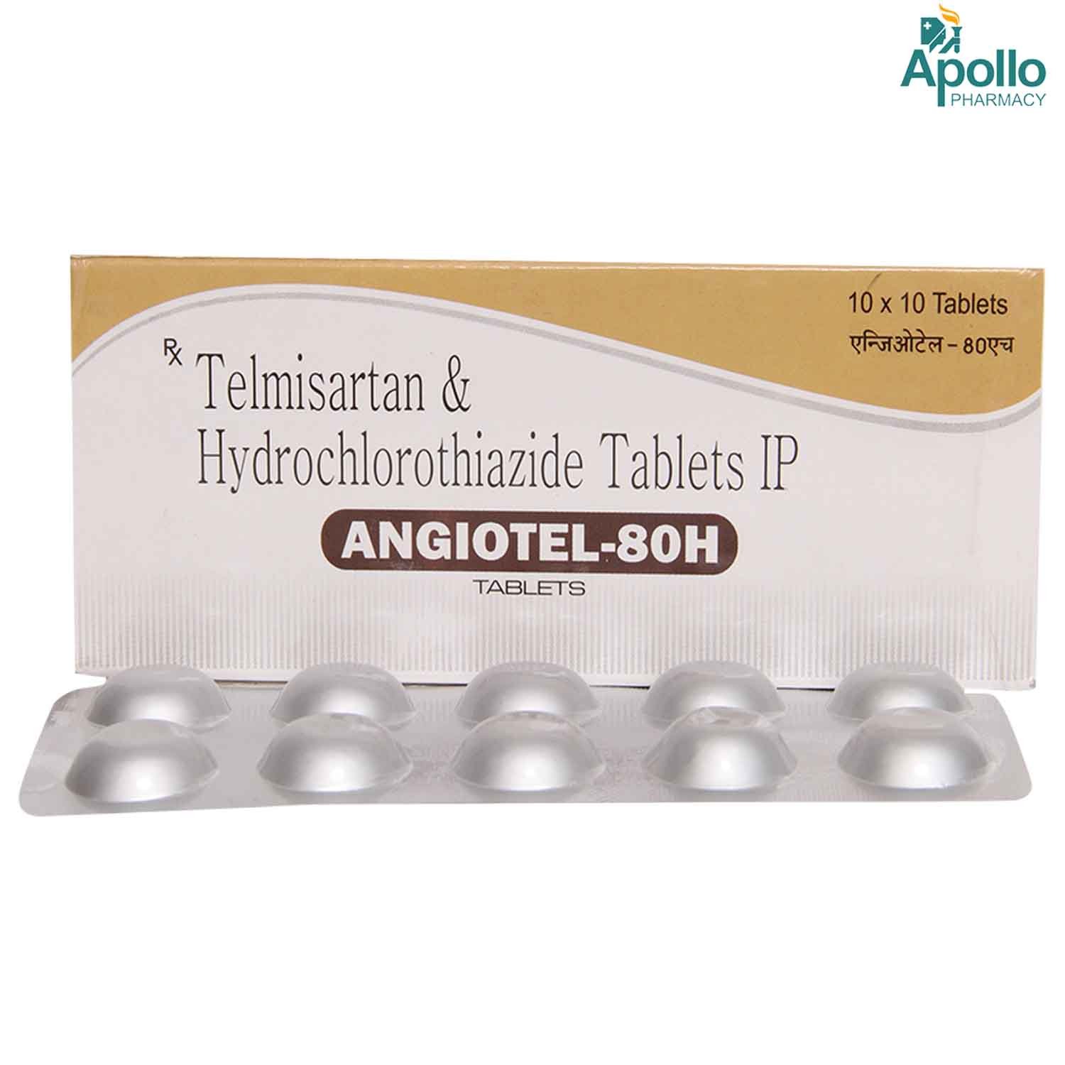 Angiotel-80H Tablet 10's, Pack of 10 Angiotel-80H Tablet 10's, Pack of 10