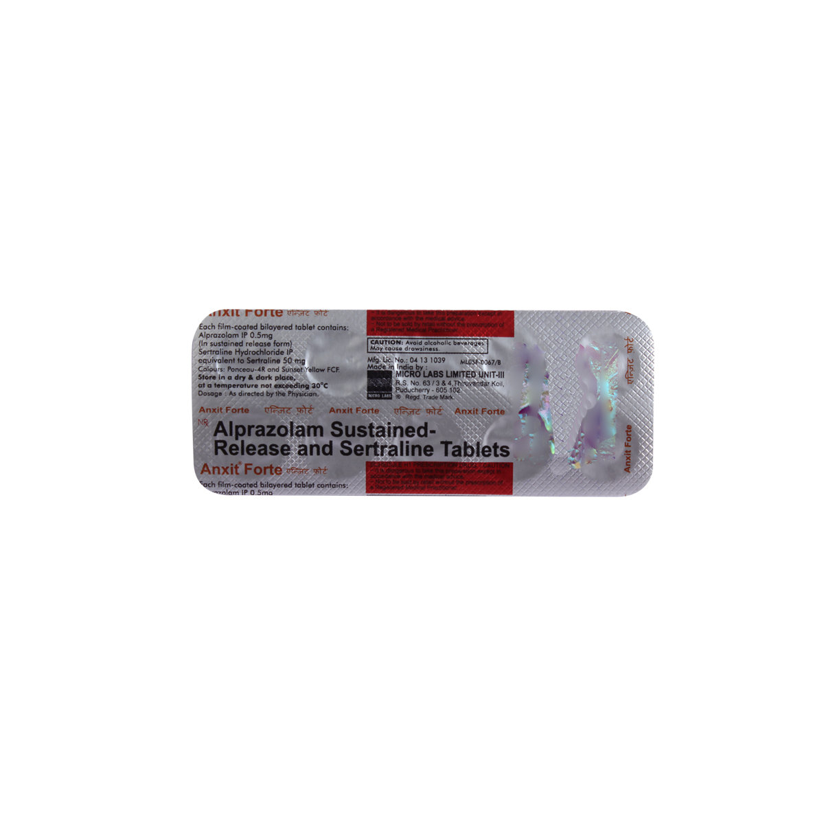 Anxit Forte Tablet 10's, Pack of 10 TABLETS Anxit Forte Tablet 10's, Pack of 10 TABLETS