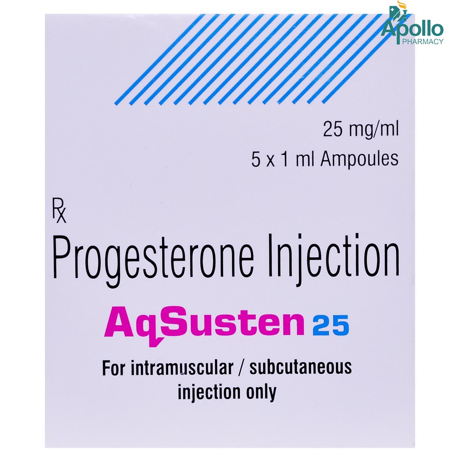 Aqsusten 25 mg Injection 1.119 ml, Pack of 1 Injection Aqsusten 25 mg Injection 1.119 ml, Pack of 1 Injection