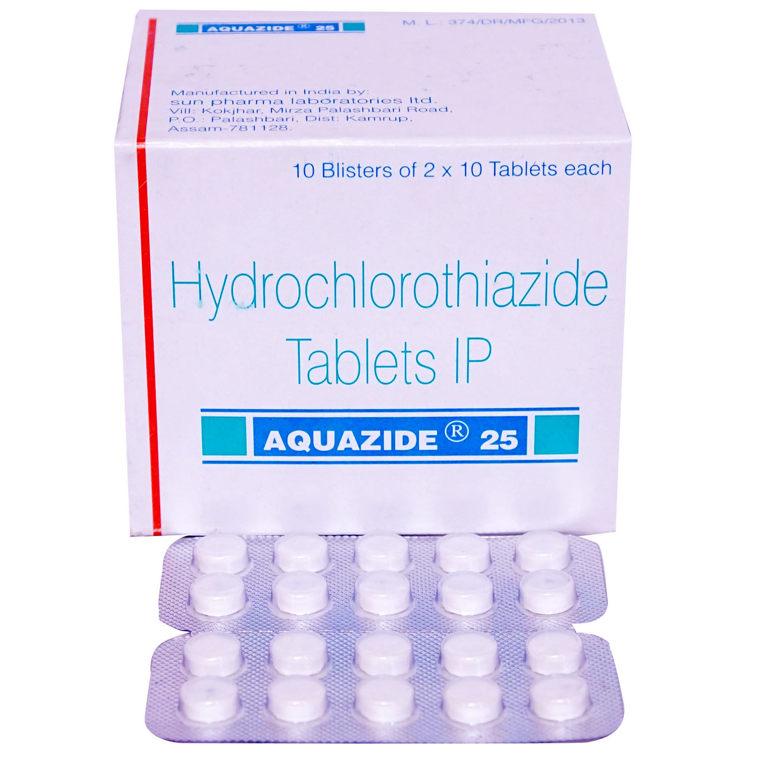 Buy Aquazide 25 Tablet 10's Online