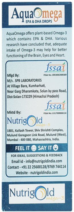 Aqua Omega Drops 30 ml, Pack of 1 Aqua Omega Drops 30 ml, Pack of 1