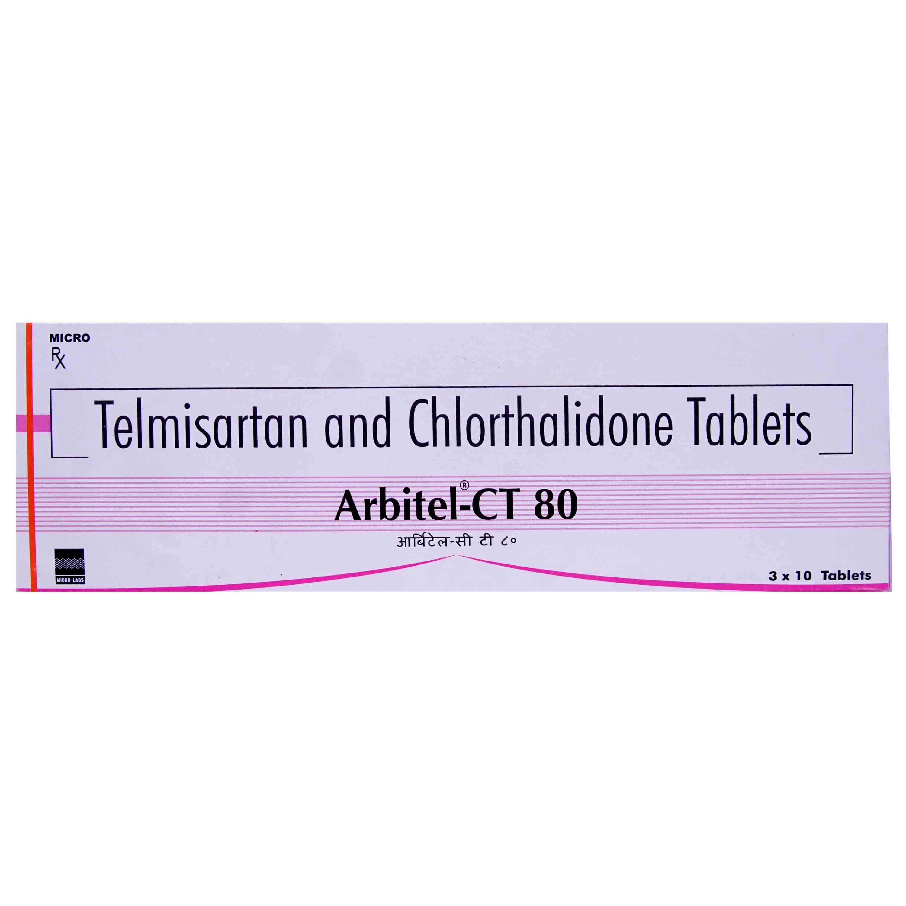 Buy Arbitel CT 80 mg Tablet 10's Online