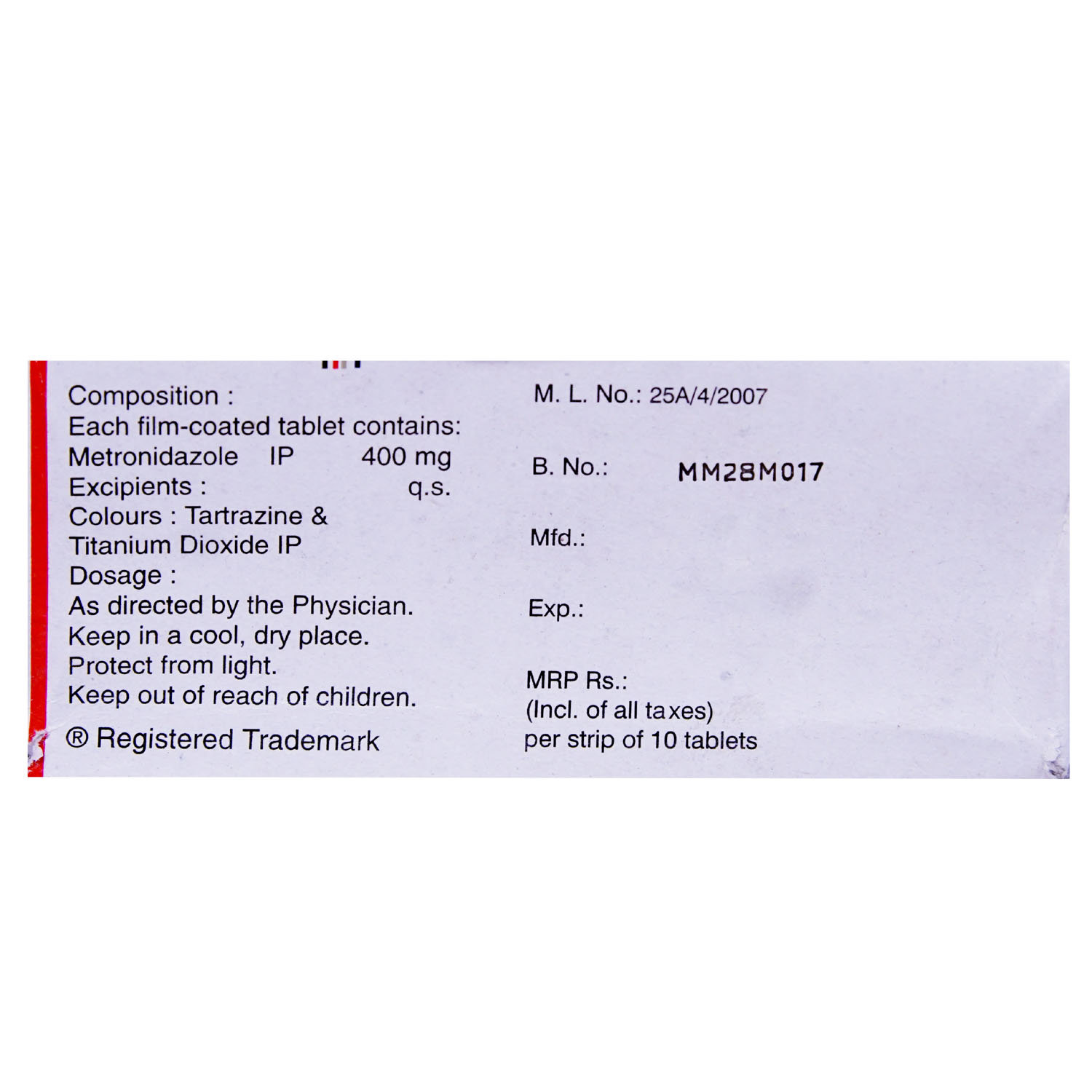 Aristogyl 400 mg Tablet 10's, Pack of 10 TABLETS Aristogyl 400 mg Tablet 10's, Pack of 10 TABLETS