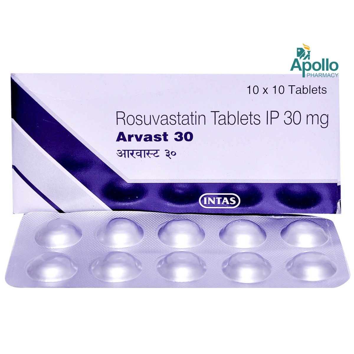 Arvast 30 Tablet 10's, Pack of 10 TABLETS Arvast 30 Tablet 10's, Pack of 10 TABLETS