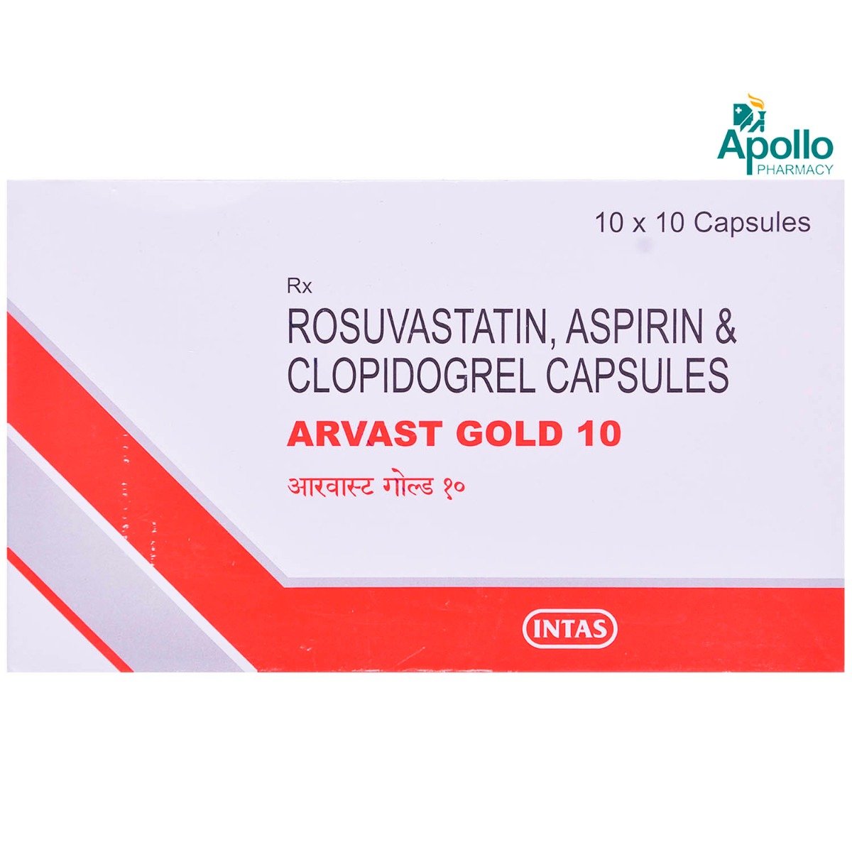 Arvast Gold 10 Tablet 10's, Pack of 10 TABLETS Arvast Gold 10 Tablet 10's, Pack of 10 TABLETS
