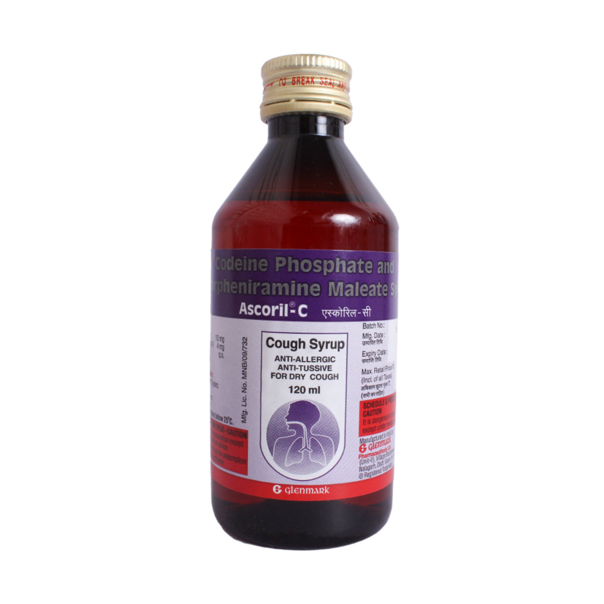 Buy Ascoril C Syrup 120 ml Online