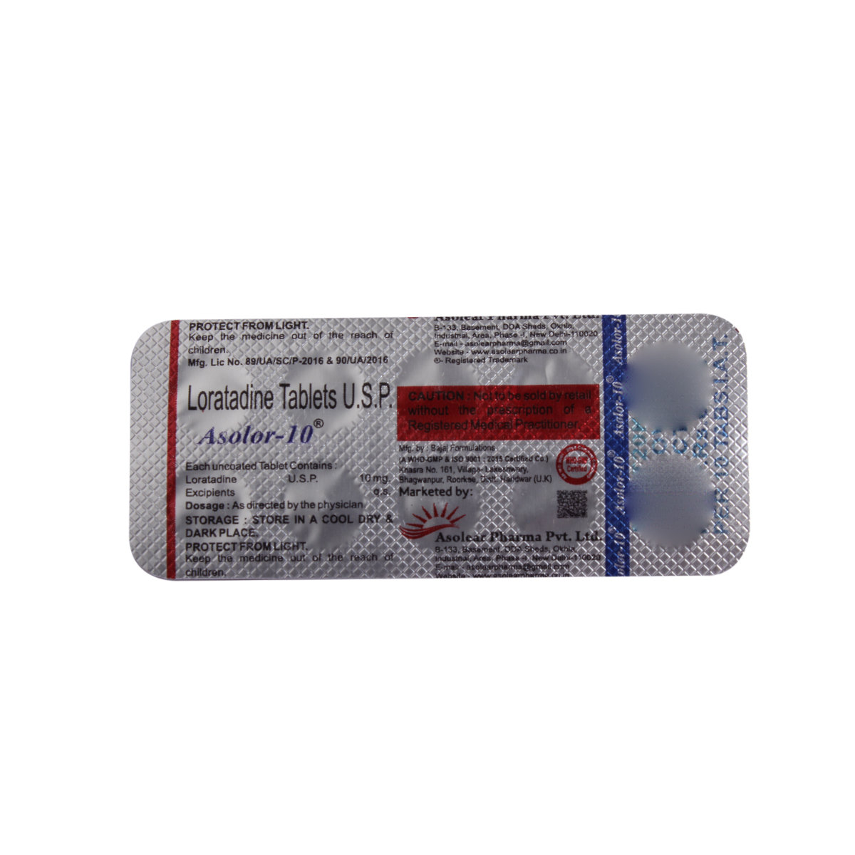 Asolor 10mg Tablet 10's, Pack of 10 TabletS Asolor 10mg Tablet 10's, Pack of 10 TabletS