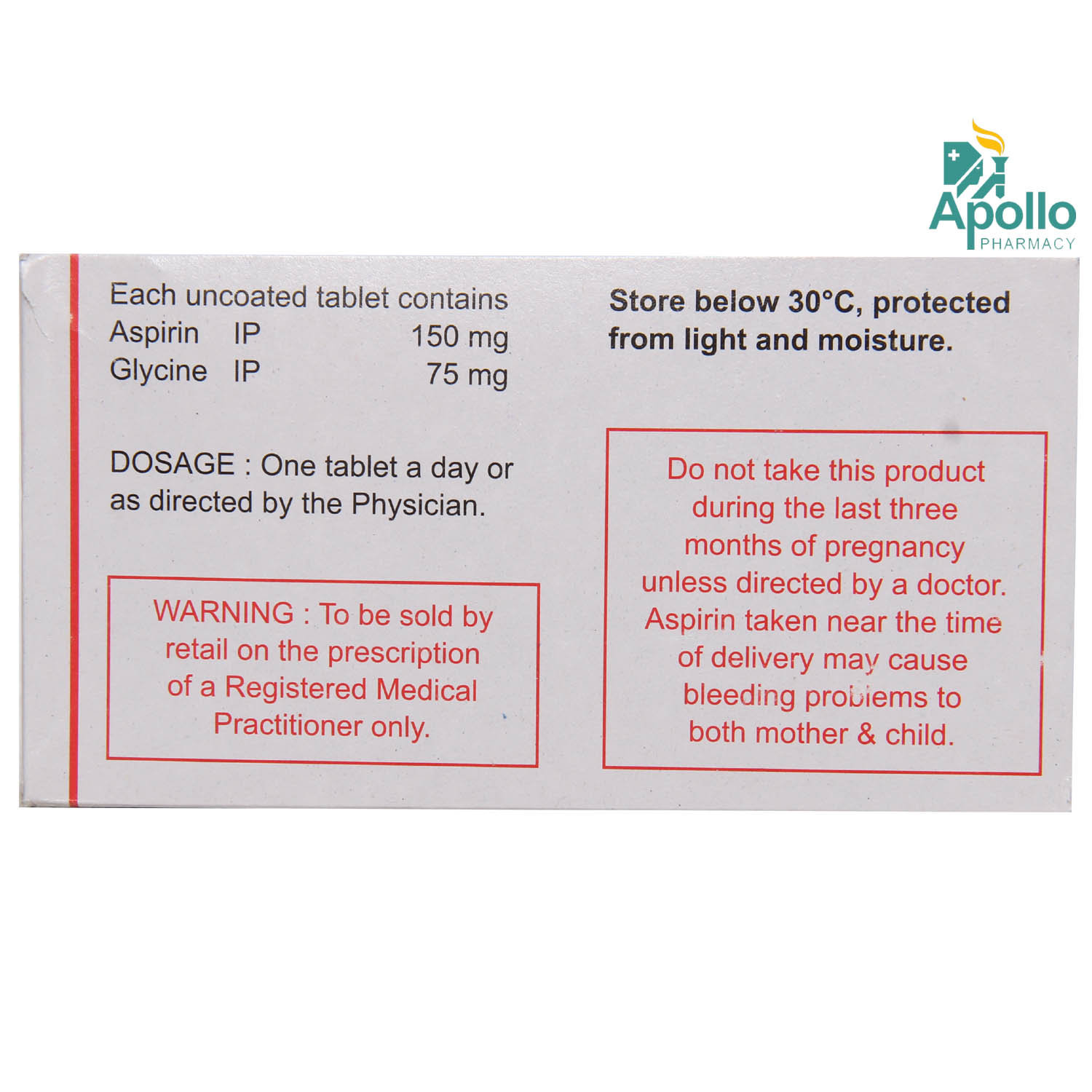 Aspisol 150 mg Tablet 30's, Pack of 30 TABLETS Aspisol 150 mg Tablet 30's, Pack of 30 TABLETS