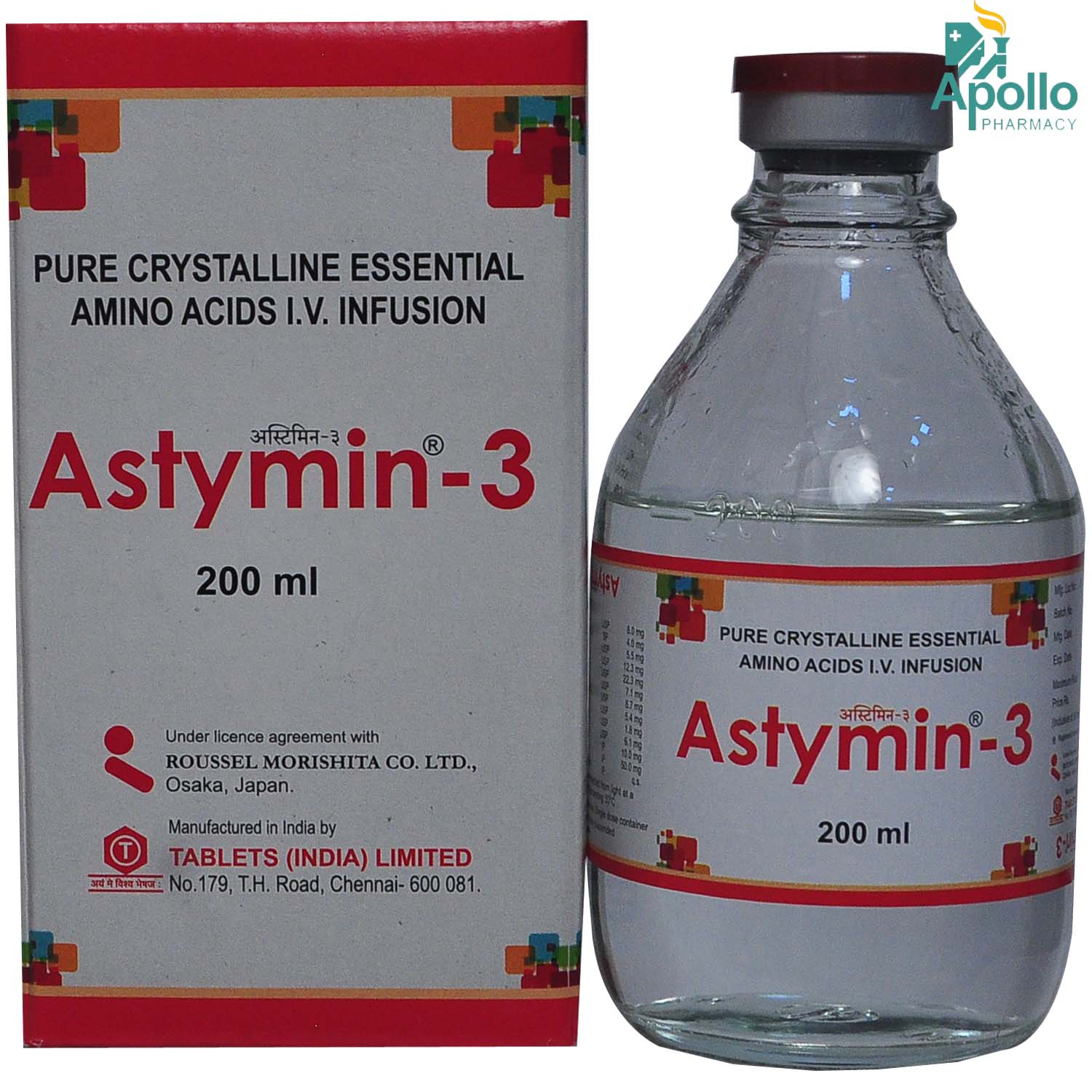 Astymin-3 10 mg/8 mg Infusion 200 ml, Pack of 1 Fluids Astymin-3 10 mg/8 mg Infusion 200 ml, Pack of 1 Fluids