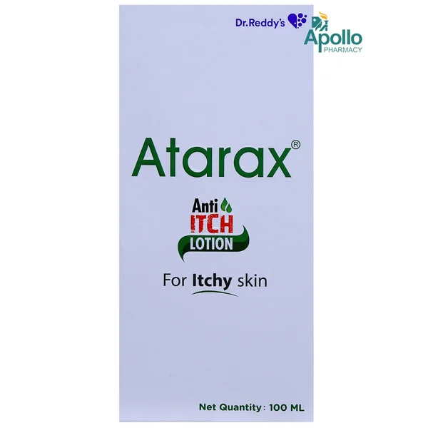 Atarax Anti Itch Lotion 100 ml | Pramoxine Hydrochloride &amp; Aloe Vera | Relieves Itchy &amp; Dry Skin | For Itchy Skin, Pack of 1