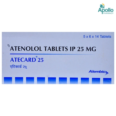 Atecard 25 Tablet 14's, Pack of 14 TABLETS