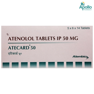 Atecard 50 Tablet 14's, Pack of 14 TABLETS