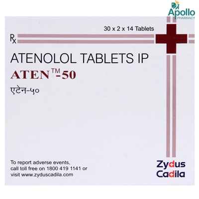 Aten-50 Tablet 14's, Pack of 14 TABLETS