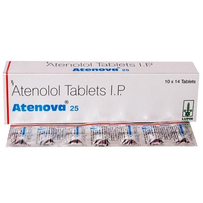 Atenova 25 mg Tablet 14's, Pack of 14 TabletS