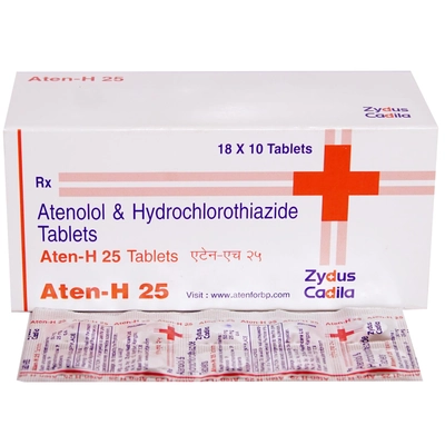 Aten-H 25 Tablet 10's, Pack of 10 TabletS