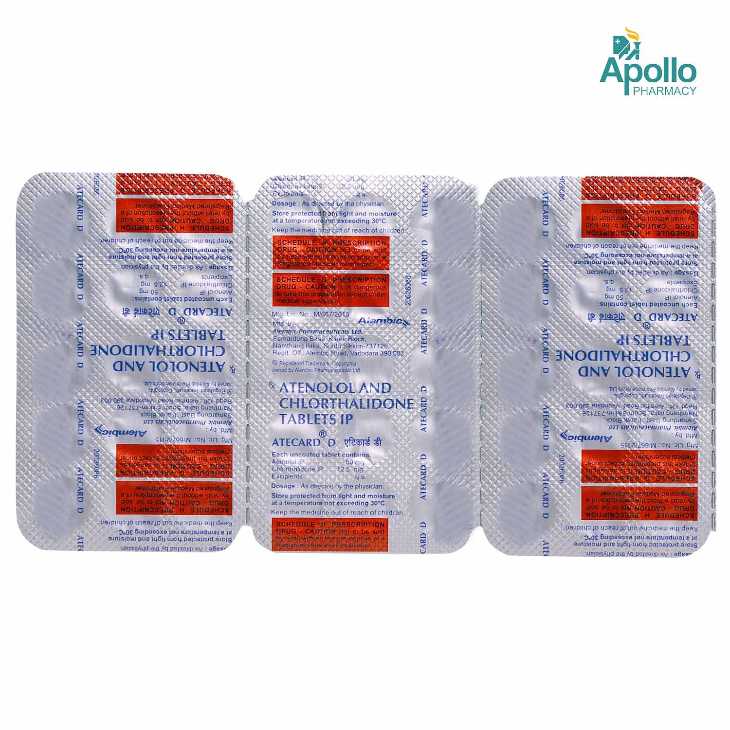 Atecard D Tablet 15's, Pack of 15 TabletS Atecard D Tablet 15's, Pack of 15 TabletS