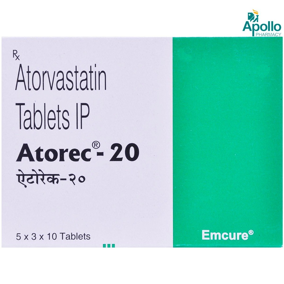 Atorec-20 Tablet 10's, Pack of 10 TABLETS Atorec-20 Tablet 10's, Pack of 10 TABLETS