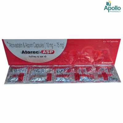 Atorec-ASP Capsule 10's, Pack of 10 TabletS