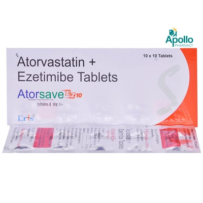 Atorsave EZ 10 Tablet 10's, Pack of 10 TABLETS