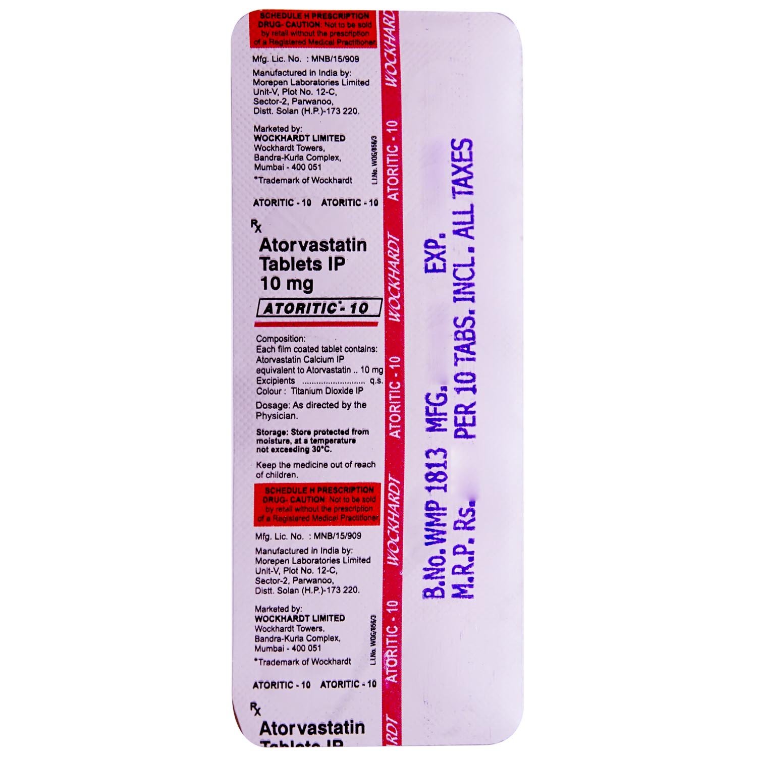 Atoritic 10 Tablet 10's, Pack of 10 TABLETS Atoritic 10 Tablet 10's, Pack of 10 TABLETS