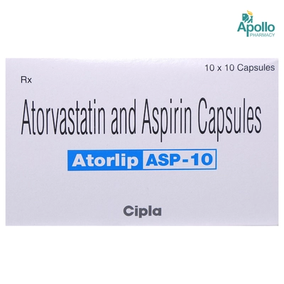 Atorlip ASP 10 Capsule 10's, Pack of 10 CAPSULES