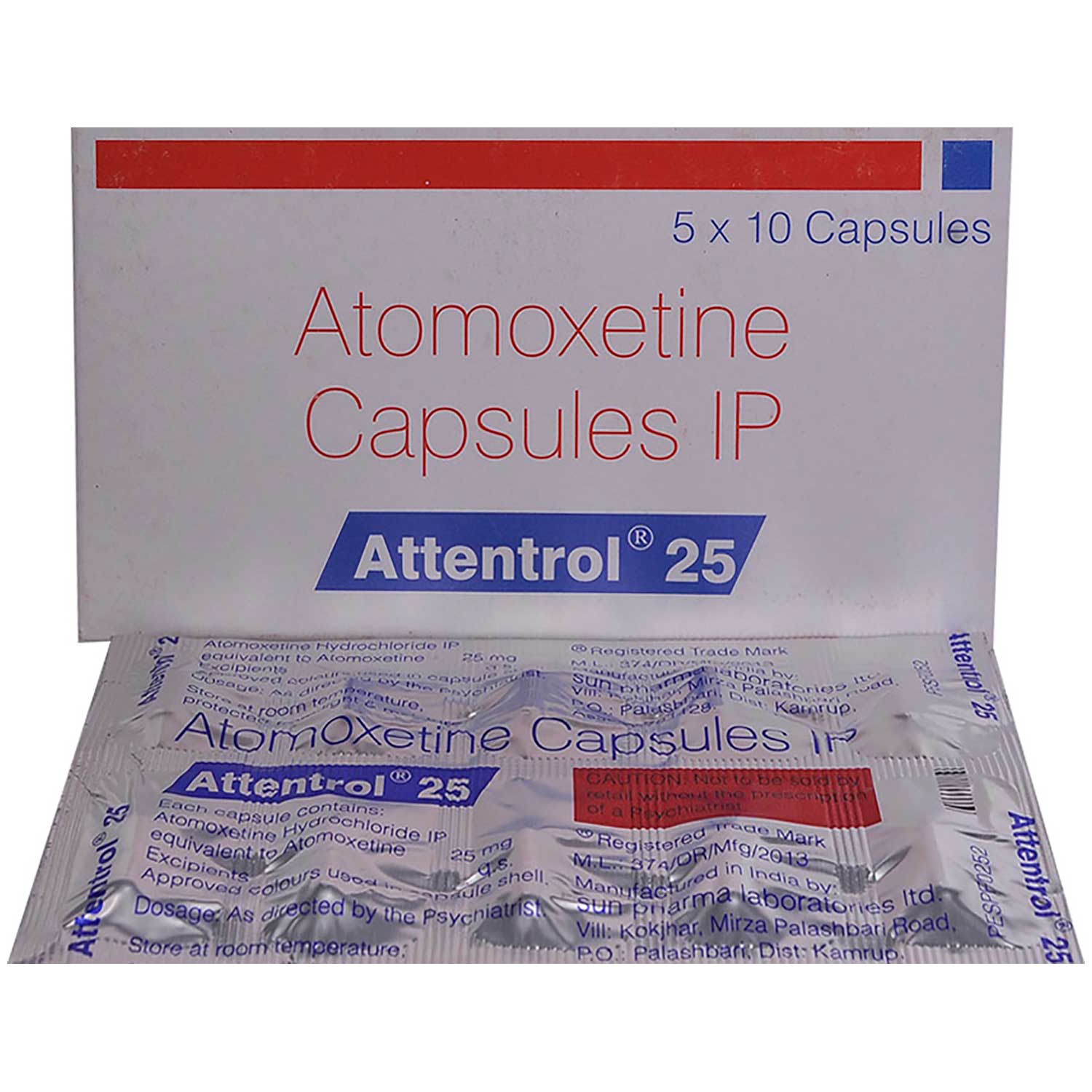 Attentrol 25 Capsule 10's, Pack of 10 CapsuleS Attentrol 25 Capsule 10's, Pack of 10 CapsuleS