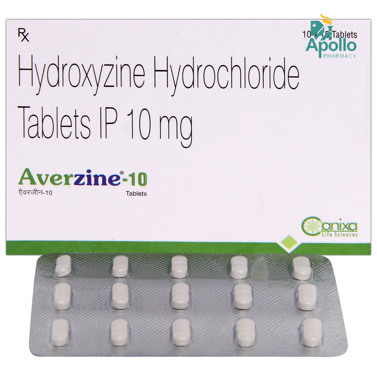 Averzine 10 mg Tablet 15's, Pack of 15 TABLETS Averzine 10 mg Tablet 15's, Pack of 15 TABLETS