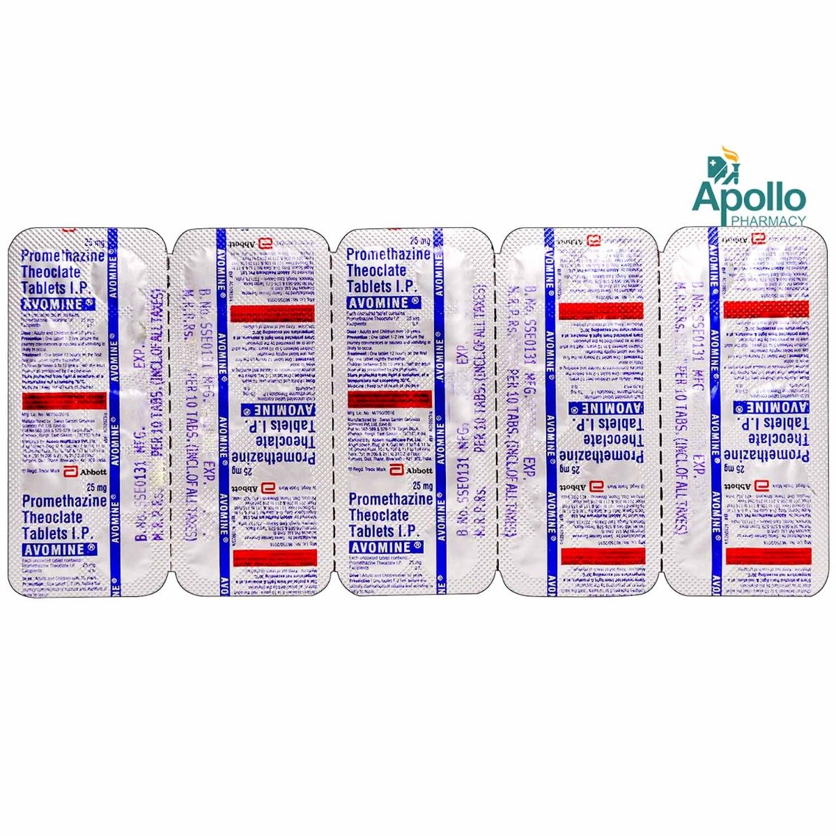 Avomine 25 Tablet 10's, Pack of 10 TABLETS Avomine 25 Tablet 10's, Pack of 10 TABLETS