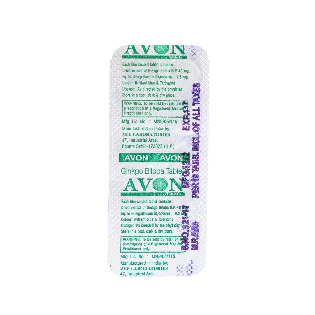 Buy Avon Tablet 10's Online