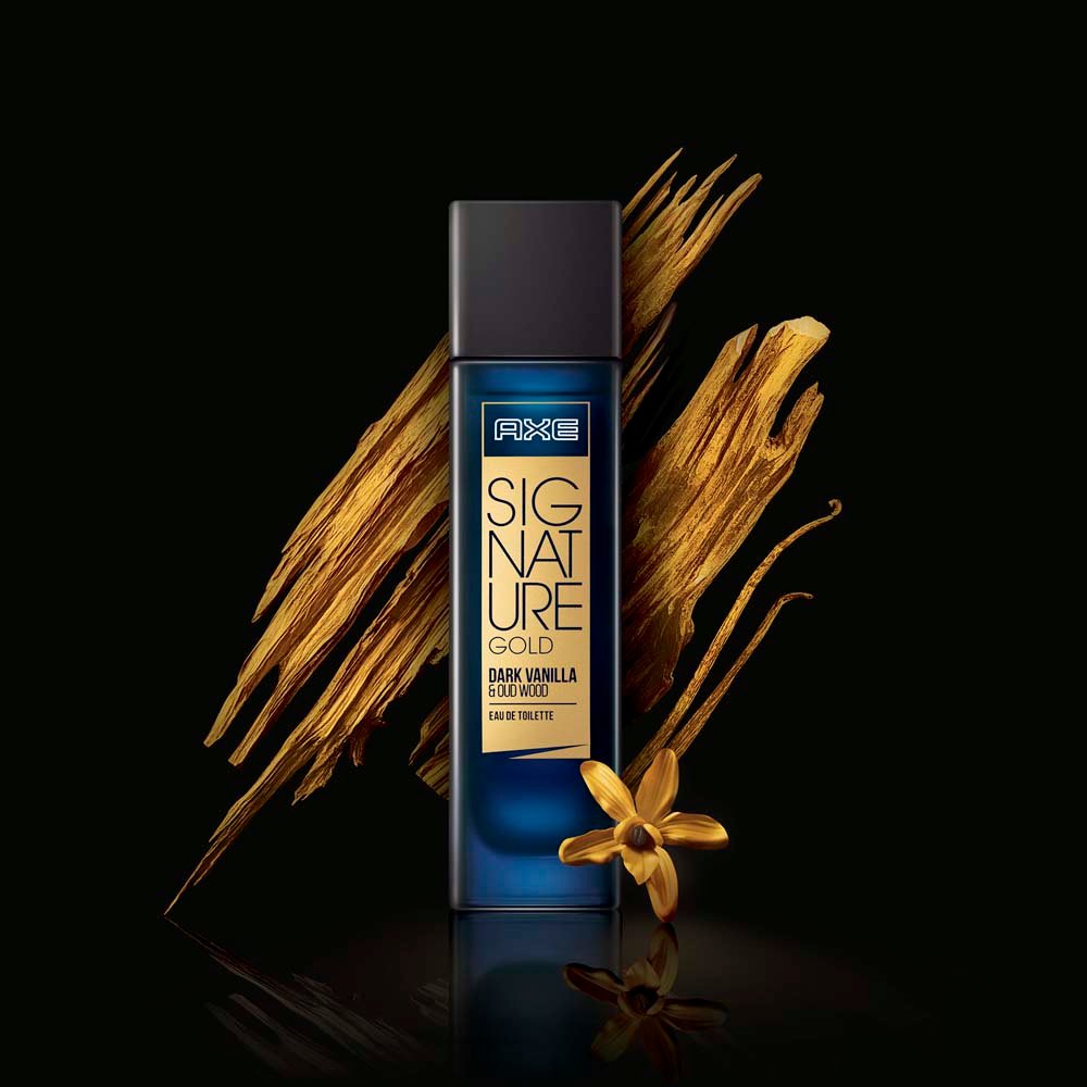 Axe Signature Gold Dark Vanilla & Oud Wood Perfume for Men, 80 ml, Pack of 1 Axe Signature Gold Dark Vanilla & Oud Wood Perfume for Men, 80 ml, Pack of 1