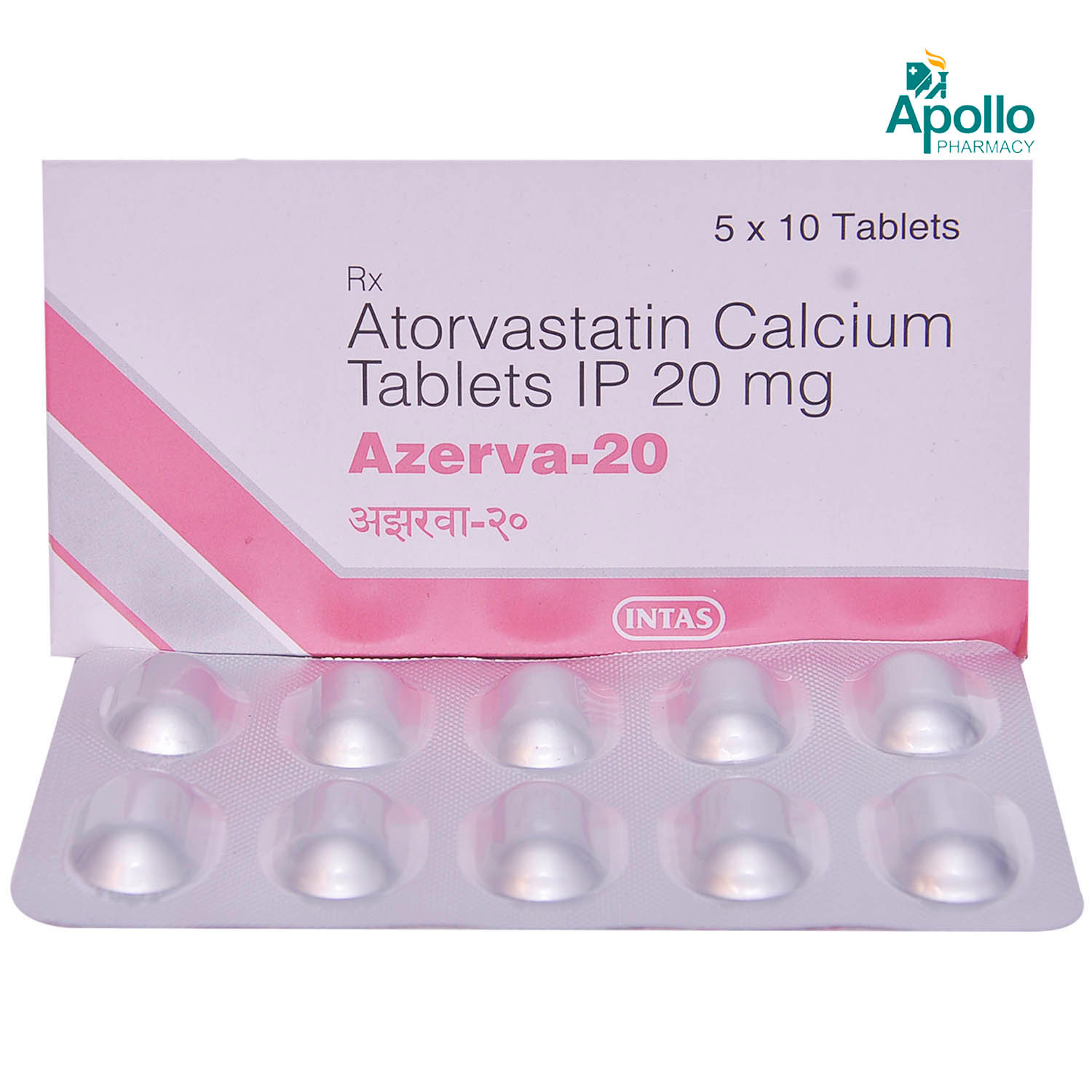 Azerva 20 Tablet 10's, Pack of 10 TABLETS Azerva 20 Tablet 10's, Pack of 10 TABLETS