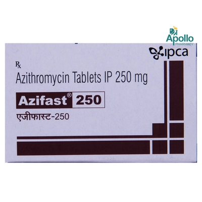 Azifast 250 Tablet 6's, Pack of 6 TABLETS