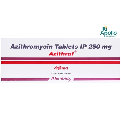 Azithral Tablet 10's, Pack of 10 TABLETS