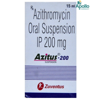 Azitus-200 Suspension 15 ml, Pack of 1 SUSPENSION