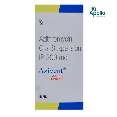 Azivent 200 mg Suspension 15 ml, Pack of 1 Suspension