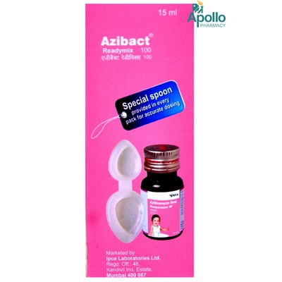 Azibact 100 mg Suspension 15 ml, Pack of 1 Suspension