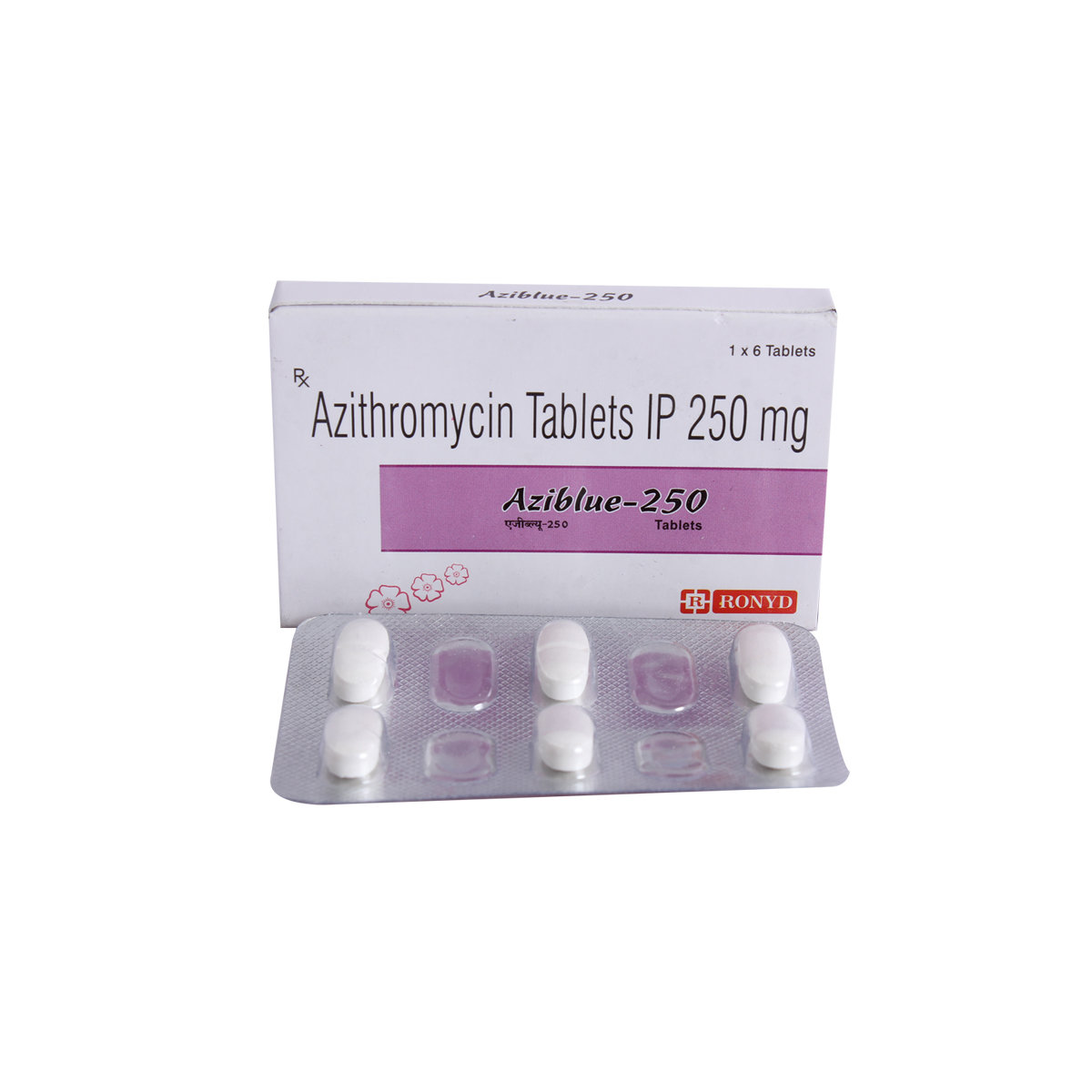 Aziblue-250 mg Tablet 6's, Pack of 6 TabletS Aziblue-250 mg Tablet 6's, Pack of 6 TabletS