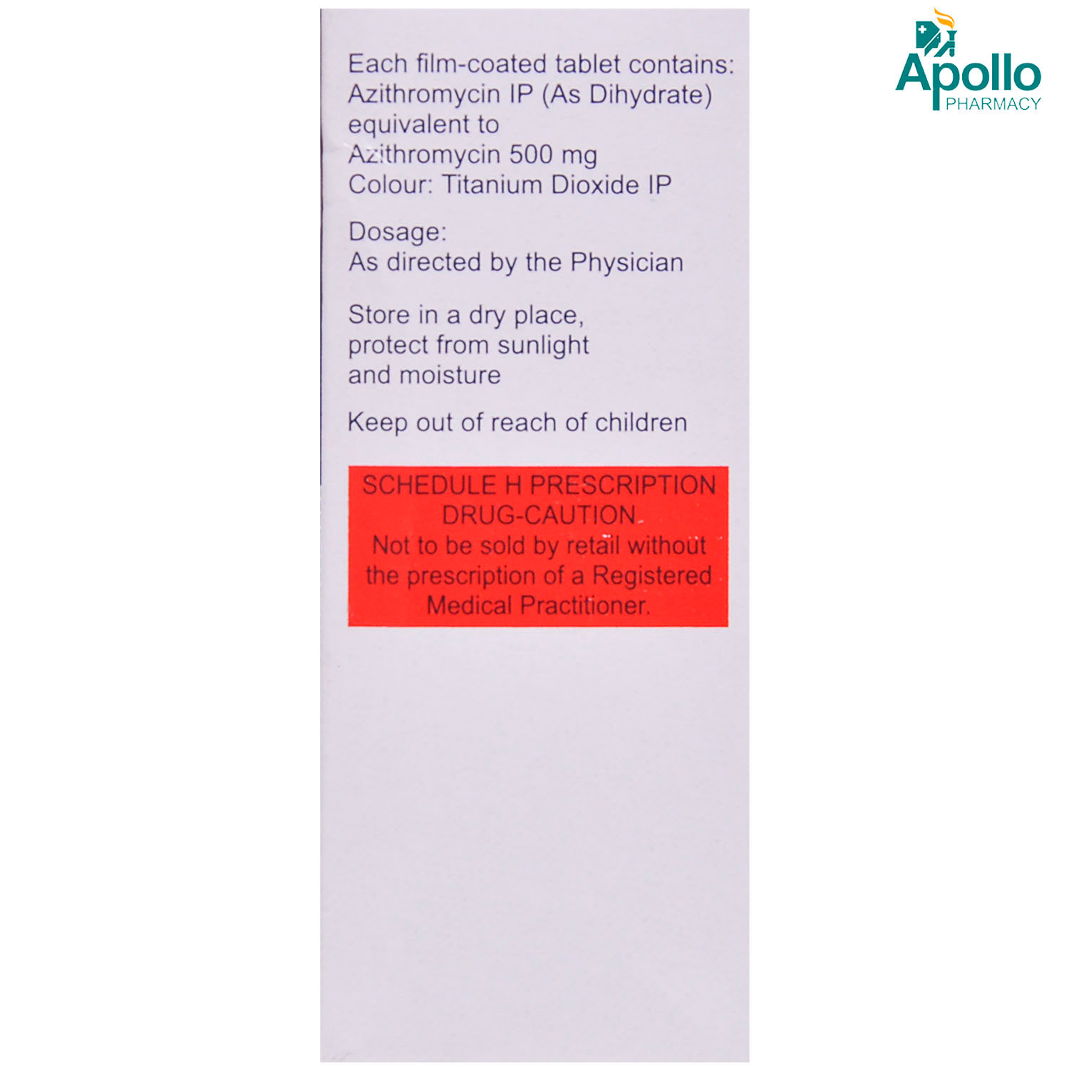 Azibact-500 Tablet 5's, Pack of 5 TABLETS Azibact-500 Tablet 5's, Pack of 5 TABLETS