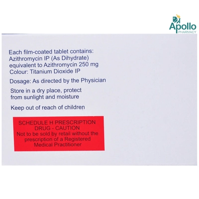 Azibact 250 Tablet 10's, Pack of 10 TABLETS