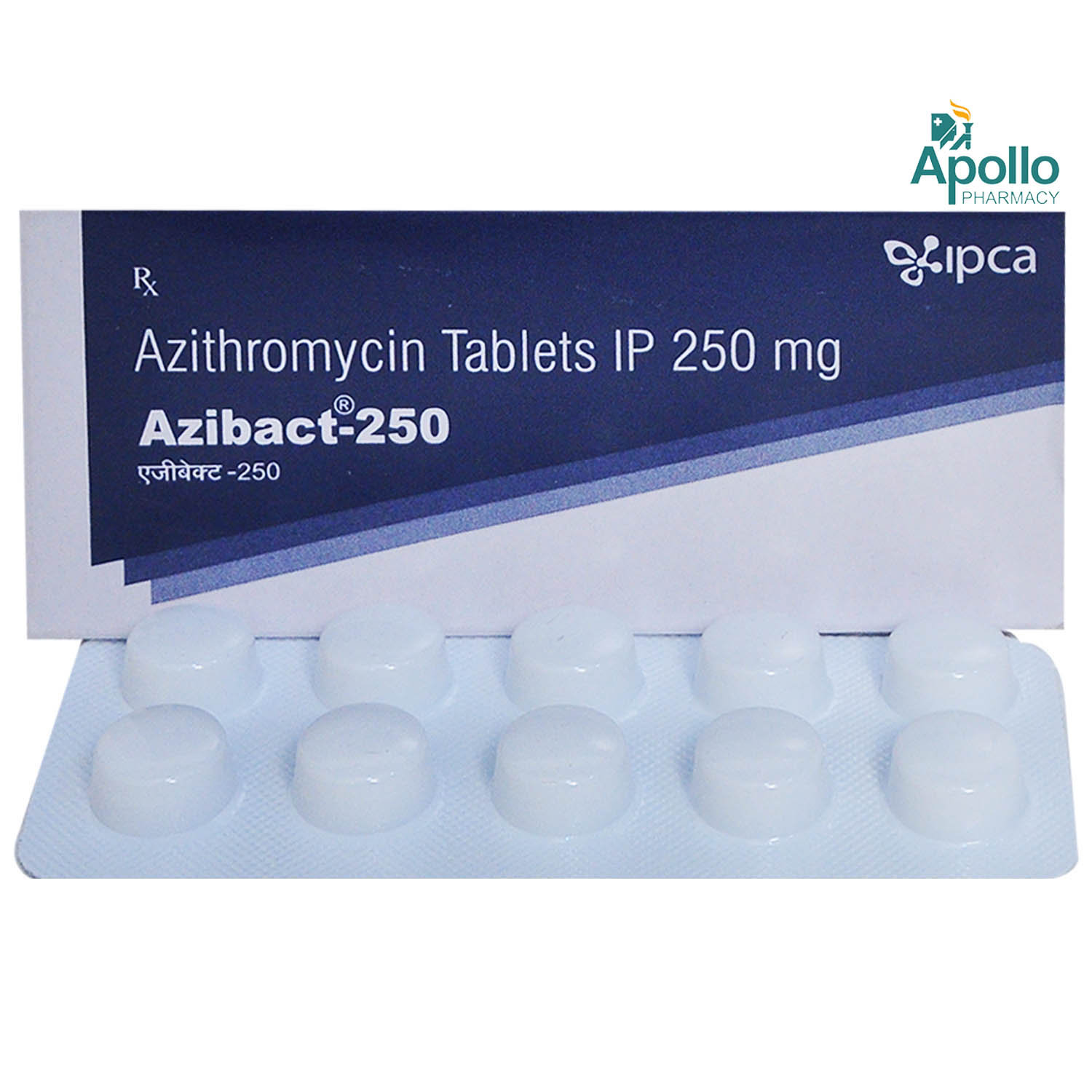 Azibact 250 Tablet 10's, Pack of 10 TABLETS Azibact 250 Tablet 10's, Pack of 10 TABLETS