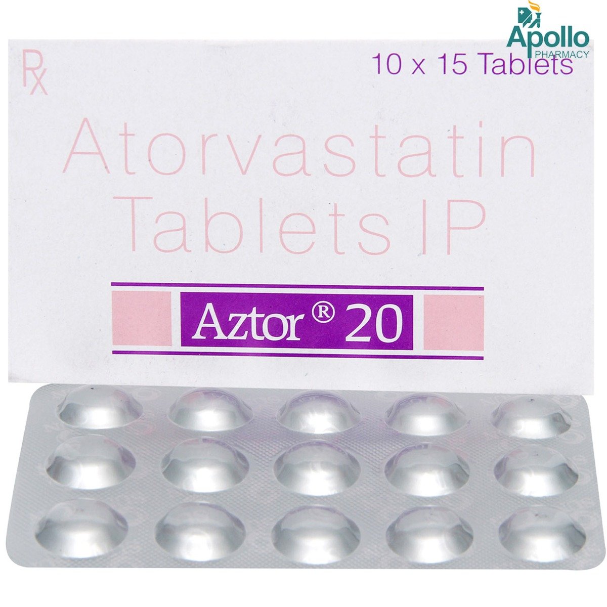 Aztor 20 mg Tablet 15's, Pack of 15 TABLETS Aztor 20 mg Tablet 15's, Pack of 15 TABLETS