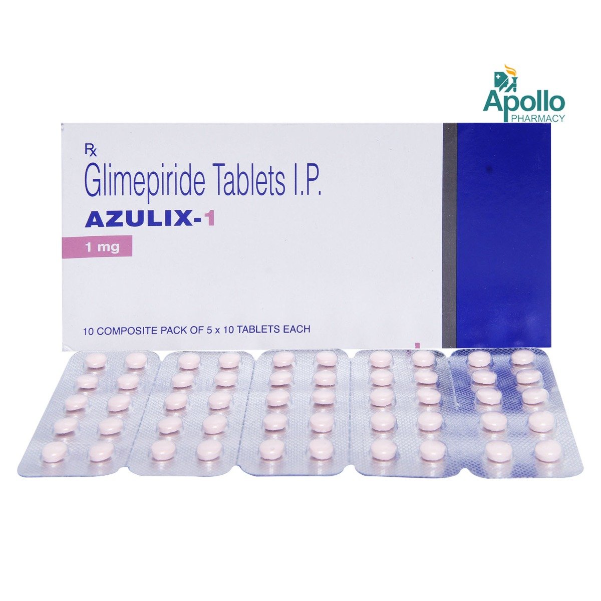 Azulix 1 Tablet 10's, Pack of 10 TABLETS Azulix 1 Tablet 10's, Pack of 10 TABLETS